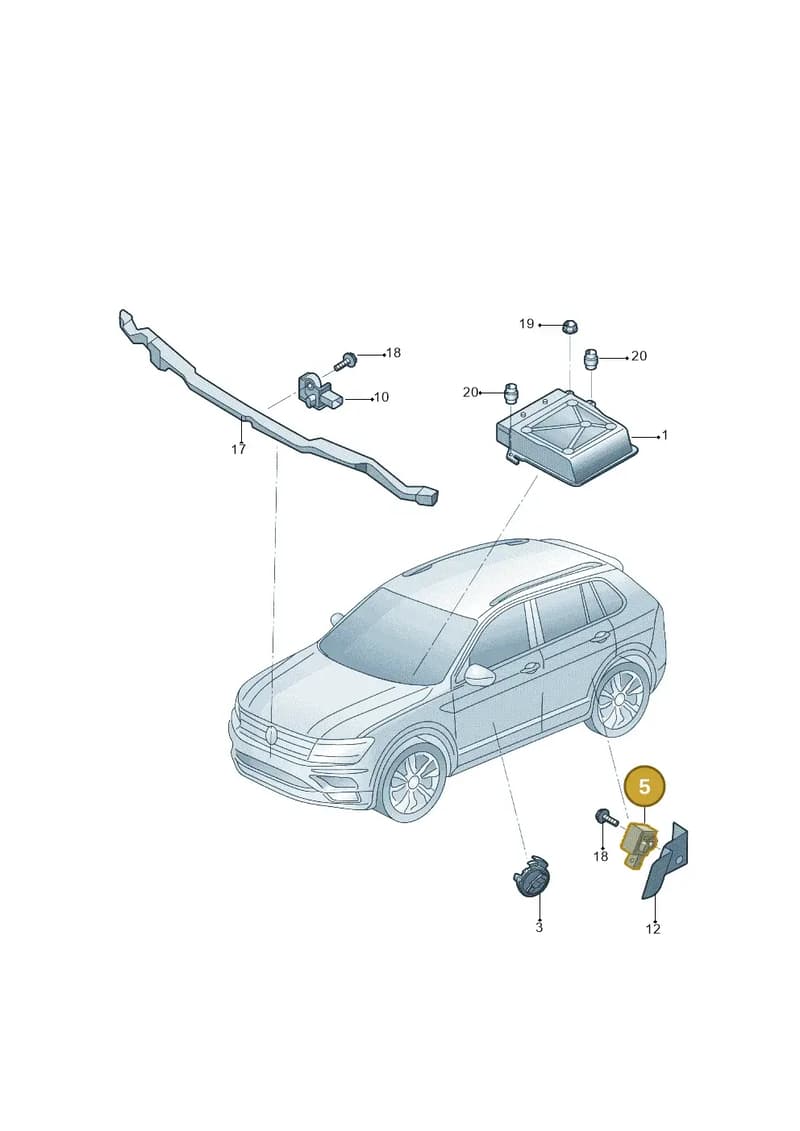 5WA959651A — Volkswagen Viloran (2021-2022) diagram 519959300, position 5