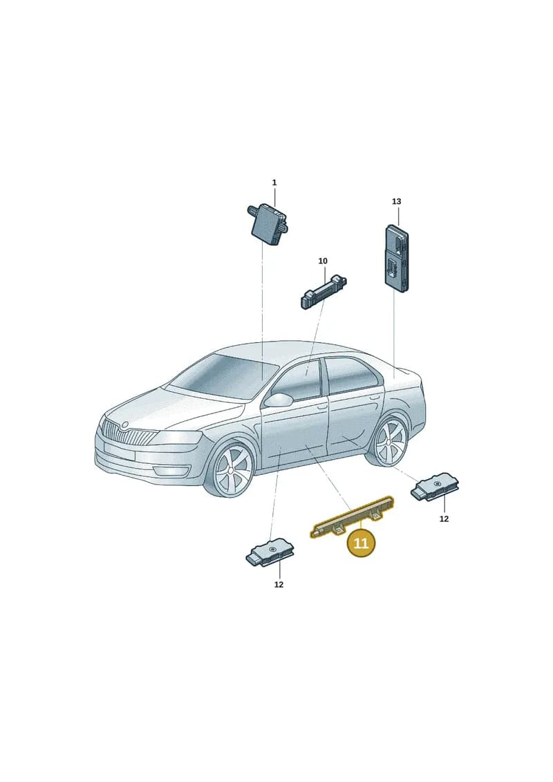 5WA962131 — Skoda Octavia (2021-) diagram 5dd909000, position 11