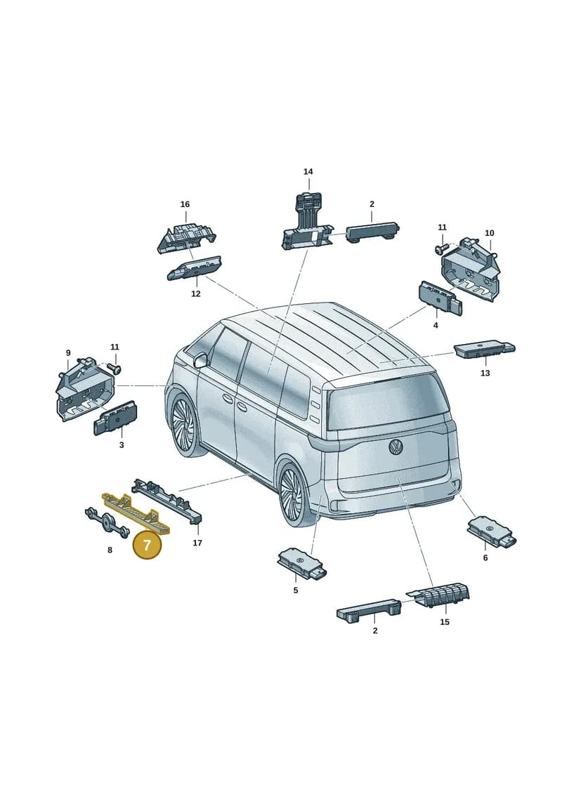 5WA962131G — Volkswagen ID. Buzz (2022-2025) diagram 15a909400, position 7
