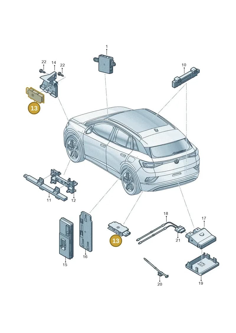5WA962133B — Audi Q6 (2022-) diagram 11a909000, position 13