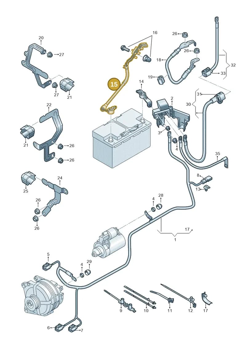 5WA971226B — SEAT Leon (2019-) diagram 5h0971002, position 15