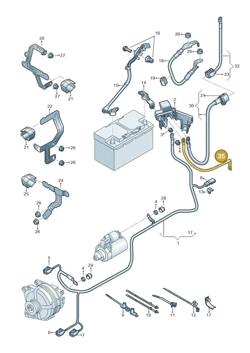 5WA971336 — SEAT Leon (2019-) diagram 5h0971002, position 35