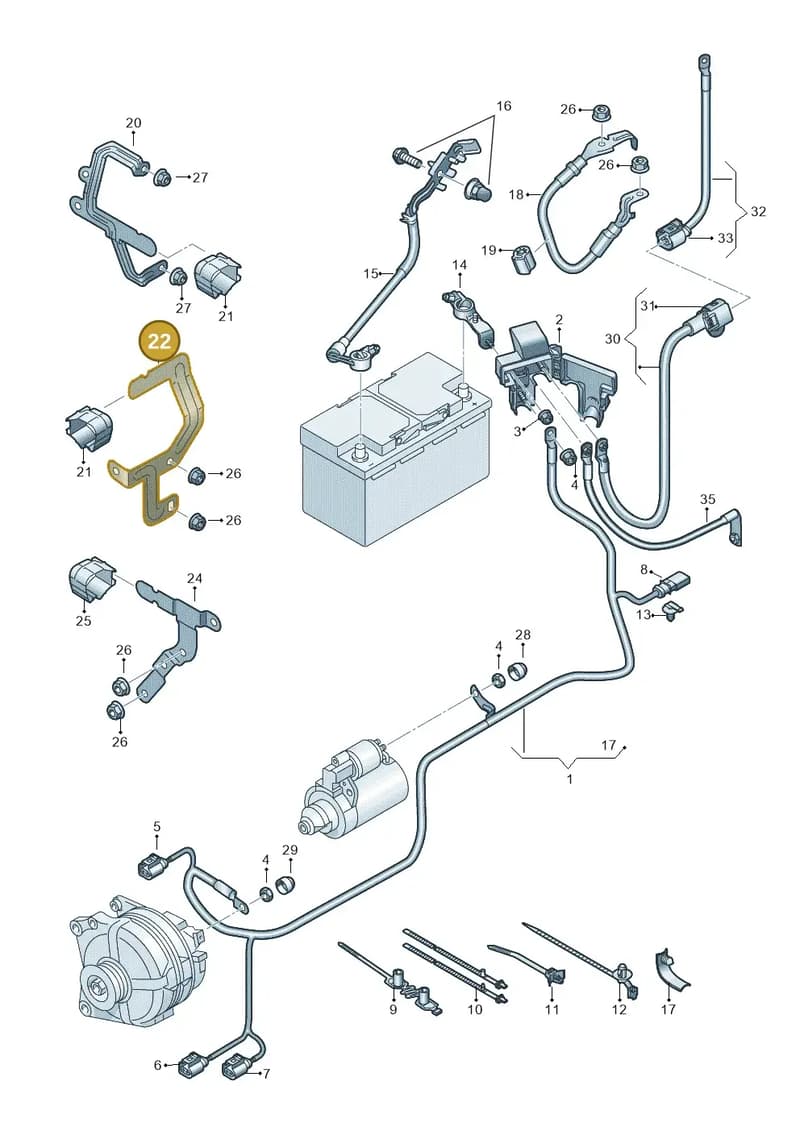5WA971858F — SEAT Leon (2019-) diagram 5h0971002, position 22