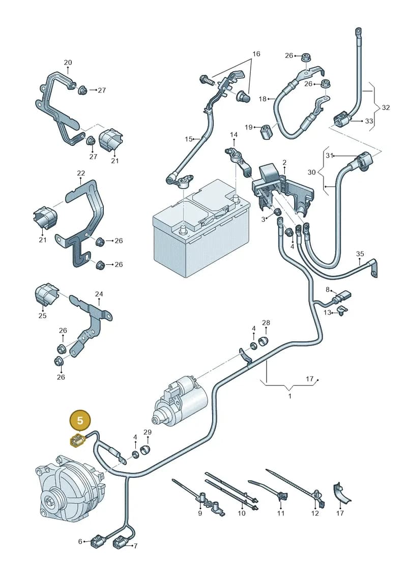 5WA971871 — SEAT Leon (2019-) diagram 5h0971002, position 5
