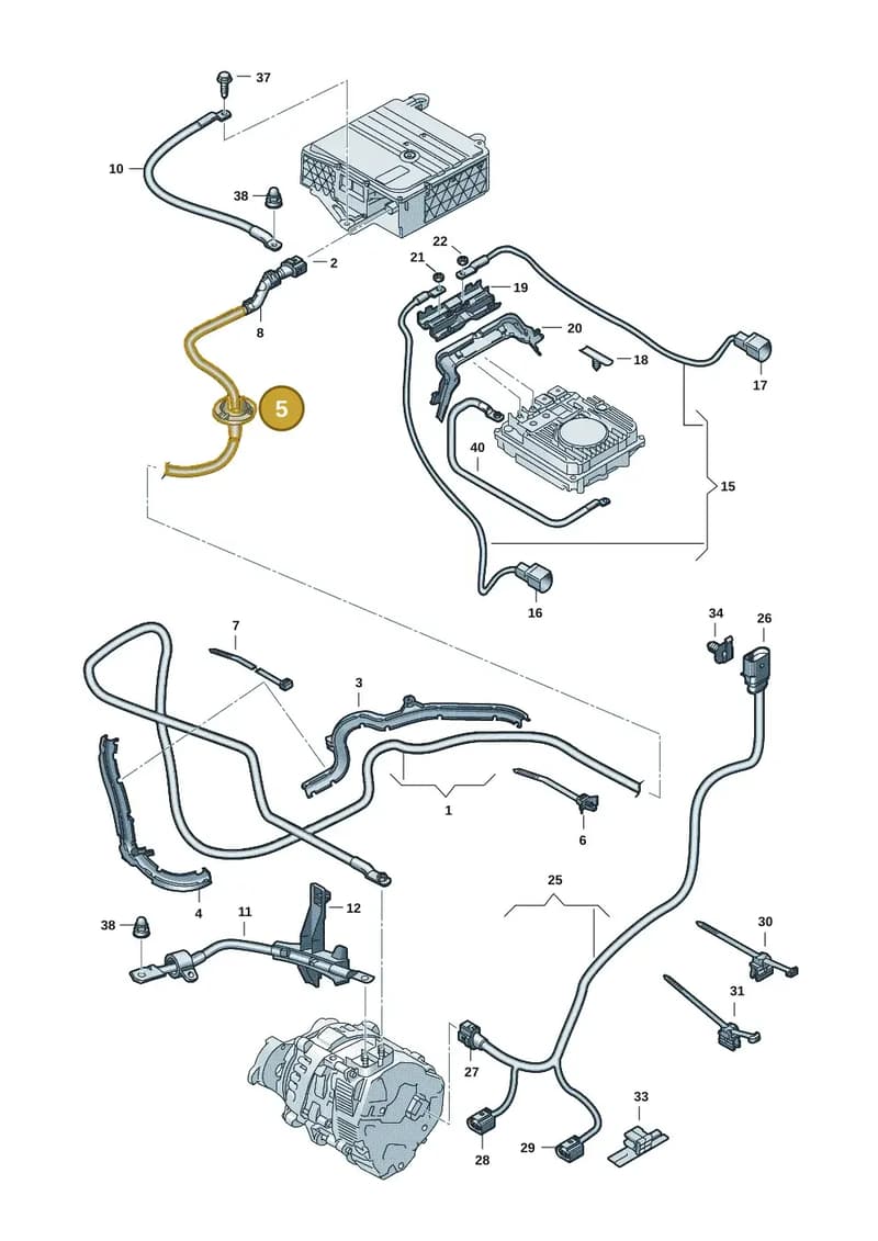 5WA971871 — Skoda Kodiaq (2024-2024) diagram 3j0971150, position 5