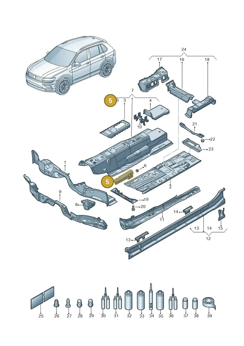 5WF802145 — Skoda Kodiaq (2016-2024) diagram 804803010, position 5