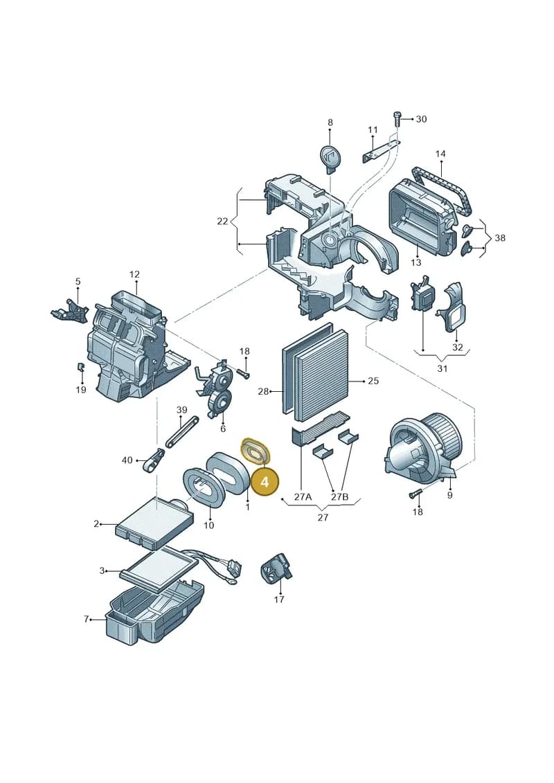 6C0819345 — SEAT Toledo Reference (2015-2019) diagram 253819250, position 4