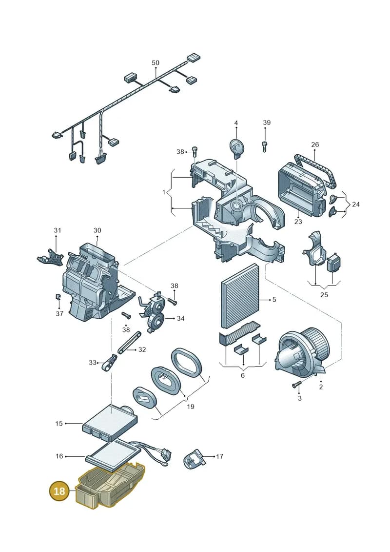 6C0819875A — SEAT Ibiza Stylance (2015-) diagram 773819100, position 18