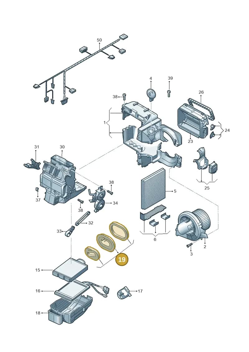 6C0898003 — SEAT Ibiza Stylance (2015-) diagram 773819100, position 19