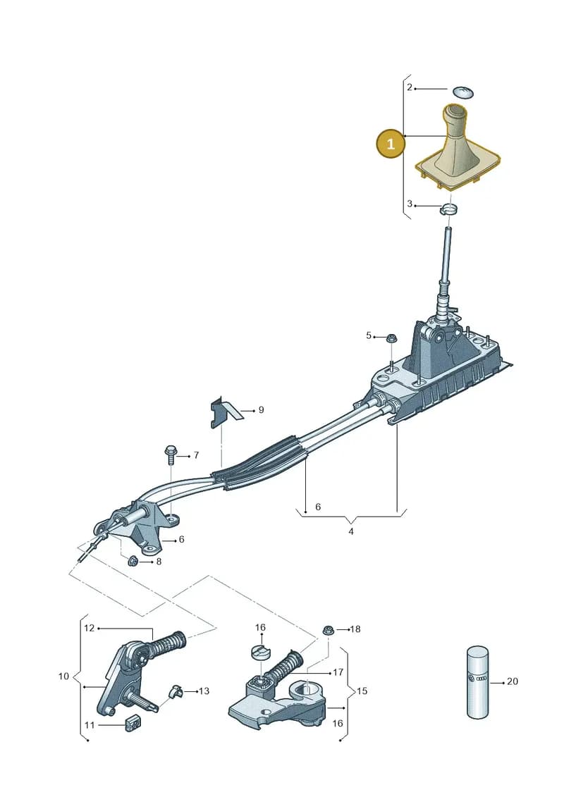 6F0711113TBOR — SEAT Arona (2017-) diagram 746711200, position 1
