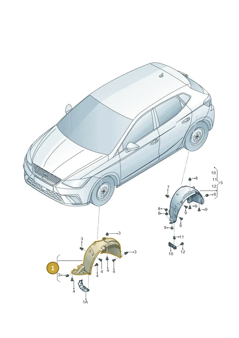 6F0805911N — SEAT Ibiza (2017-) diagram 835821500, position 1