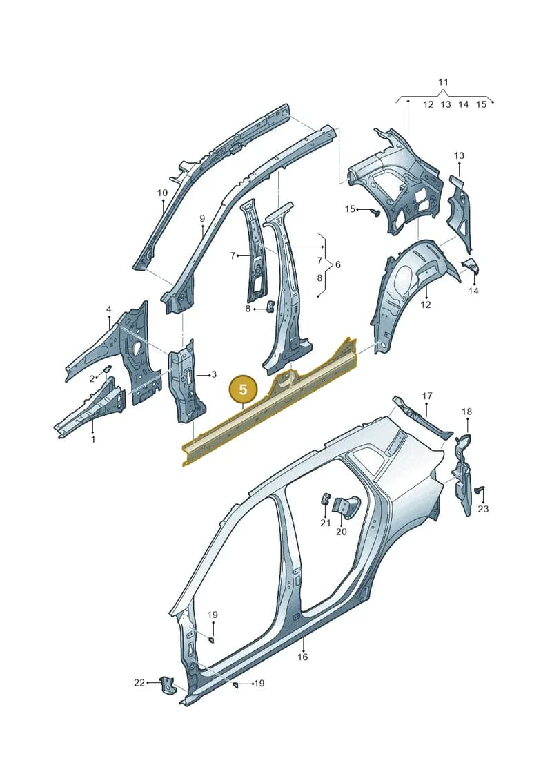6F0809071C — SEAT Arona (2017-) diagram 471809000, position 5