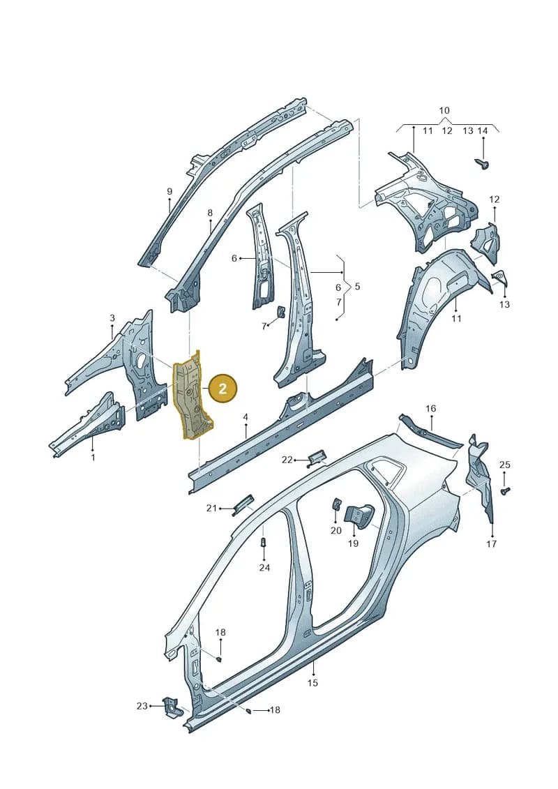 6F0809203A — SEAT Ibiza (2017-) diagram 835809000, position 2