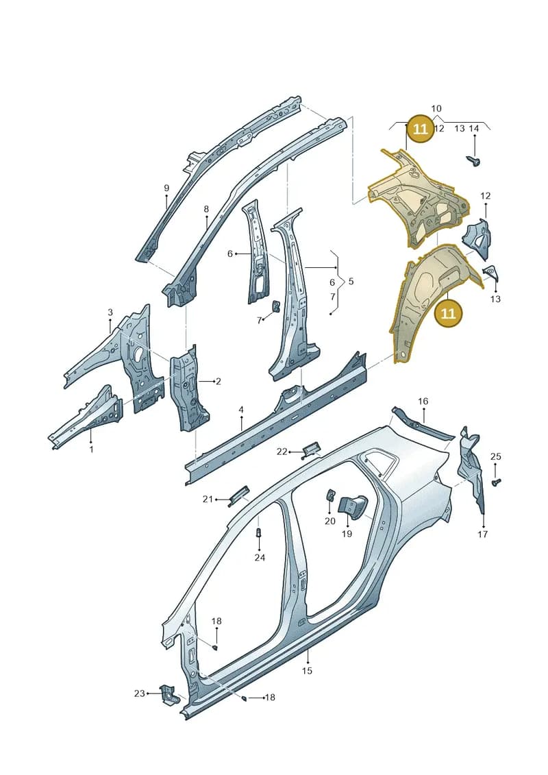 6F0809411A — SEAT Ibiza (2017-) diagram 835809000, position 11