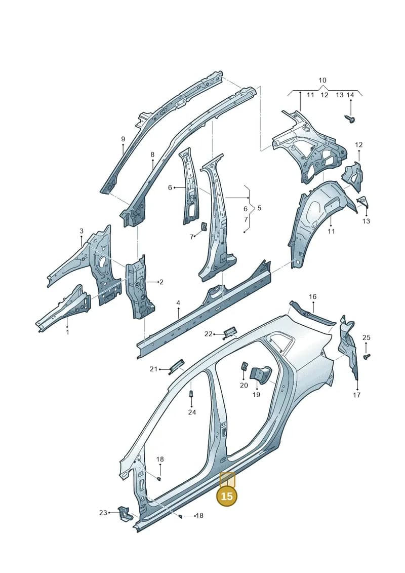 6F0809605C — SEAT Ibiza (2017-) diagram 835809000, position 15