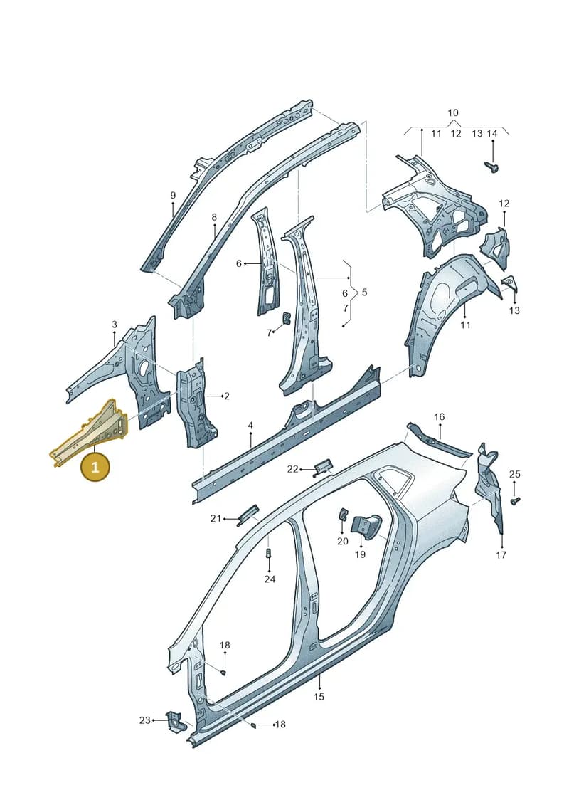 6F0810135 — SEAT Ibiza (2017-) diagram 835809000, position 1