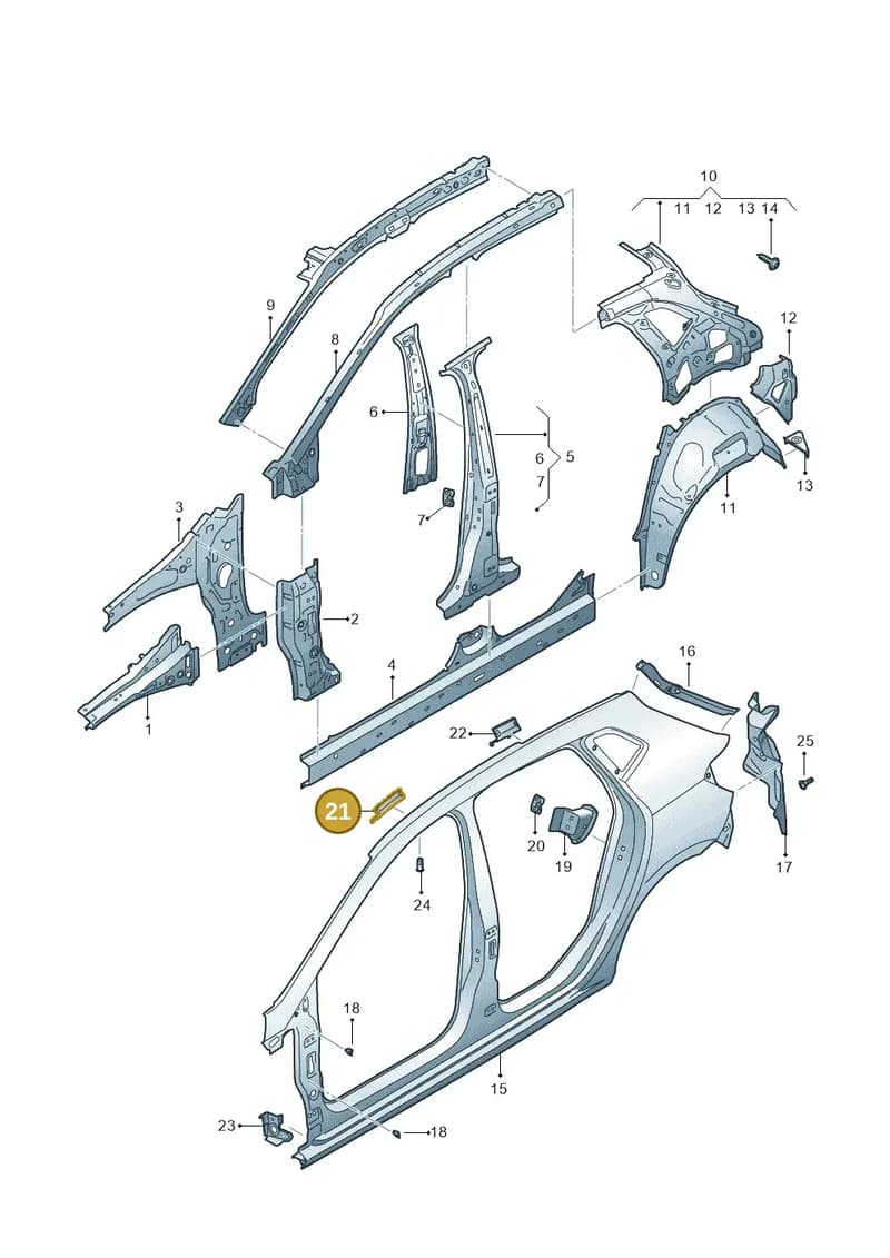 6F0810453 — SEAT Ibiza (2017-) diagram 835809000, position 21