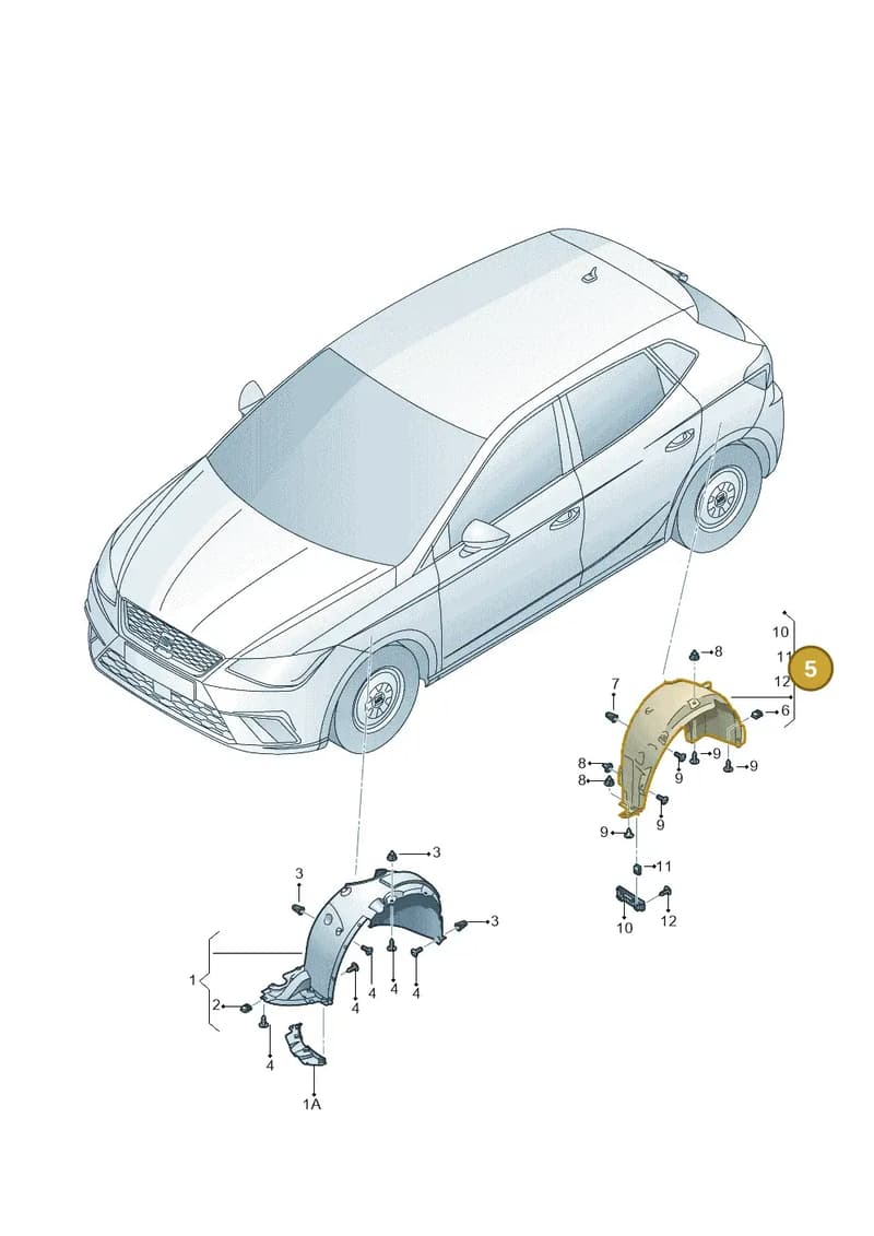 6F0810969M — SEAT Ibiza (2017-) diagram 835821500, position 5