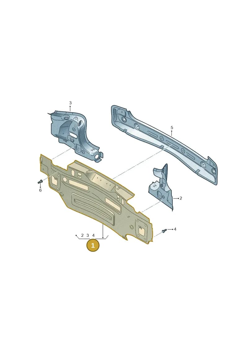 6F0813303E — SEAT Ibiza (2017-) diagram 835813000, position 1