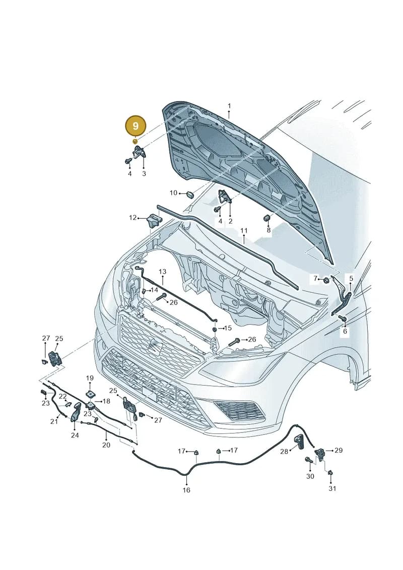6F0823429 — SEAT Arona (2017-) diagram 471823000, position 9