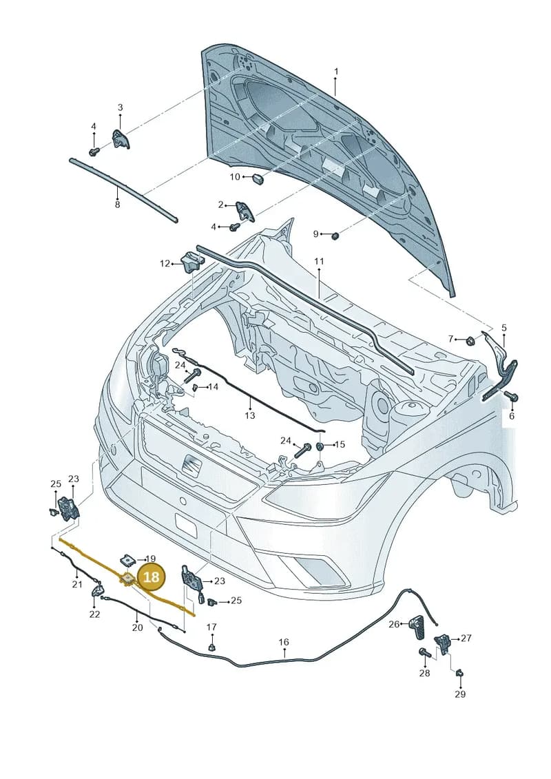 6F0823531 — SEAT Ibiza (2017-) diagram 835823000, position 18