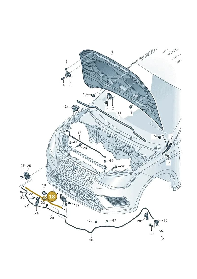 6F0823531 — SEAT Arona (2017-) diagram 471823000, position 18