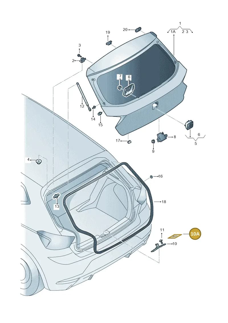 6F0827563B9B9 — SEAT Ibiza (2017-) diagram 835827000, position 10A