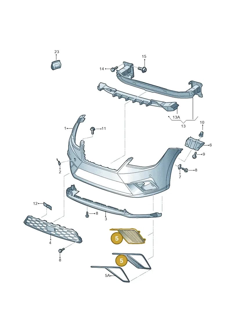 6F0853665A9B9 — SEAT Ibiza (2017-) diagram 835807000, position 5