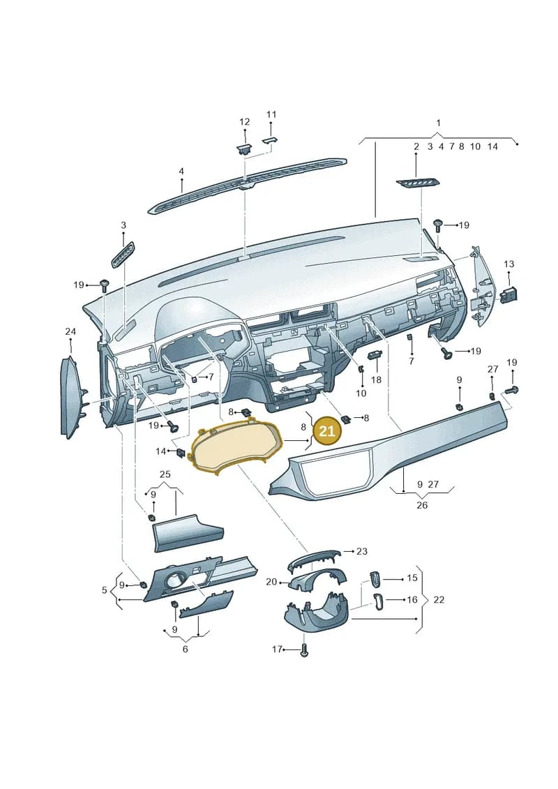 6F0857241J2ZZ — SEAT Arona (2017-) diagram 835857100, position 21