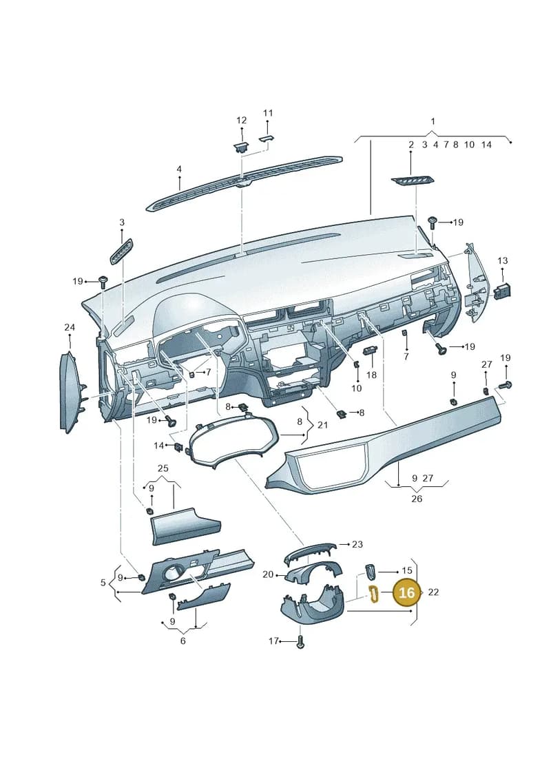 6F0858573A — SEAT Arona (2017-) diagram 835857100, position 16