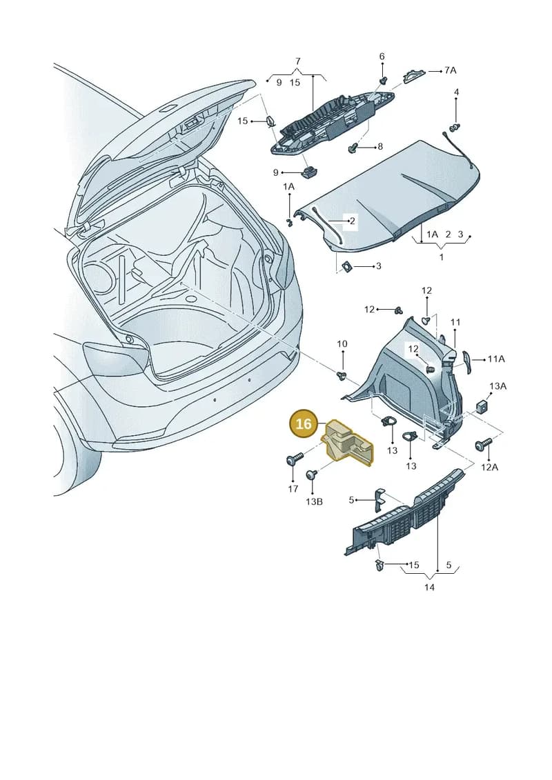 6F0858860B82V — SEAT Ibiza (2017-) diagram 835867800, position 16