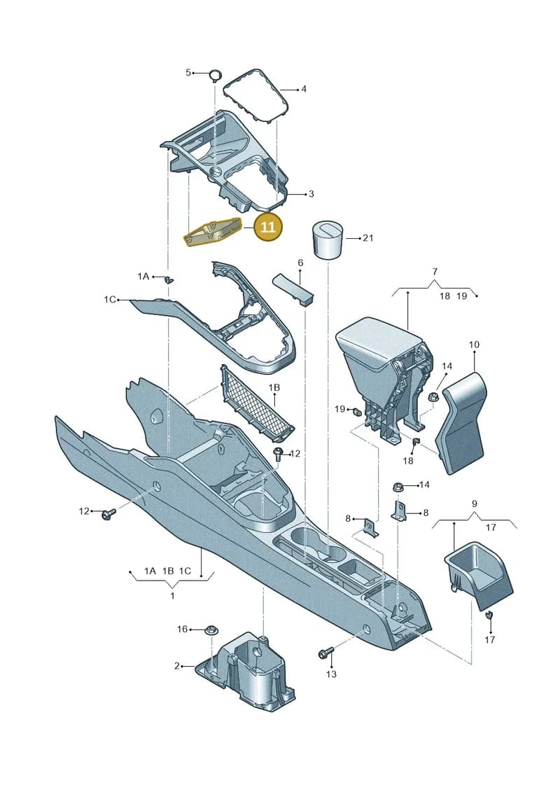 6F0864089 — SEAT Arona (2017-) diagram 835863600, position 11
