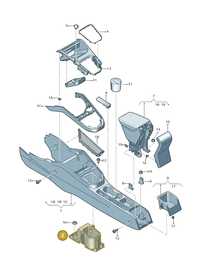 6F0864225A — SEAT Arona (2017-) diagram 835863600, position 2