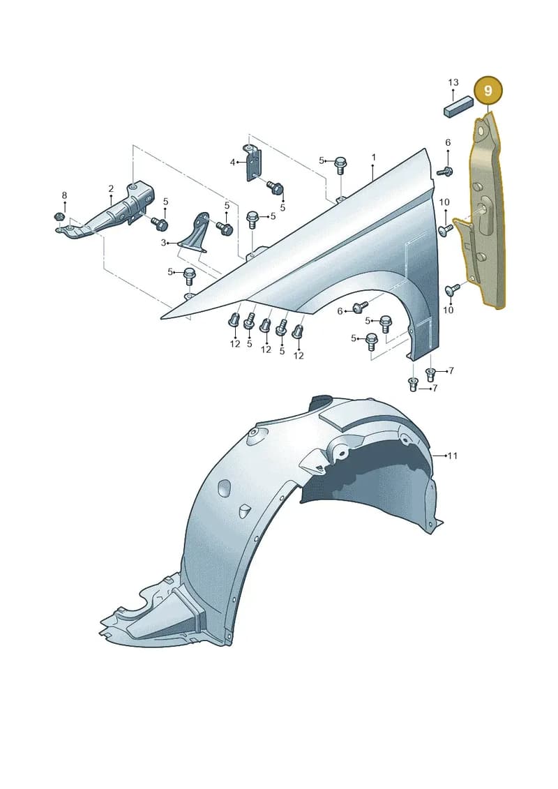 6F0864235A — SEAT Ibiza (2017-) diagram 835821000, position 9