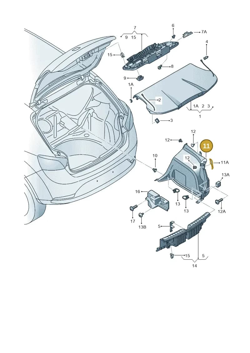 6F0867427K1BS — SEAT Ibiza (2017-) diagram 835867800, position 11
