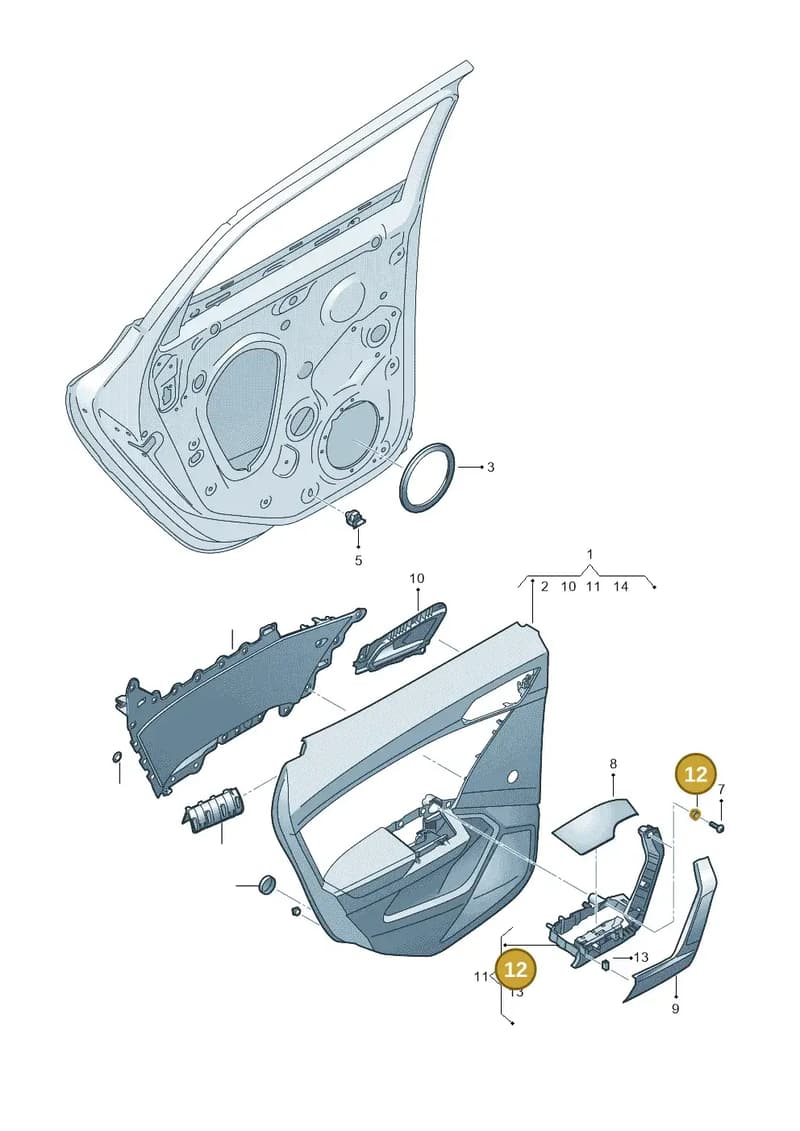 6F0867616 — SEAT Arona (2017-) diagram 835867400, position 12