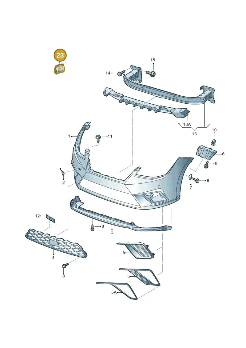 6F0898623 — SEAT Ibiza (2017-) diagram 835807000, position 23