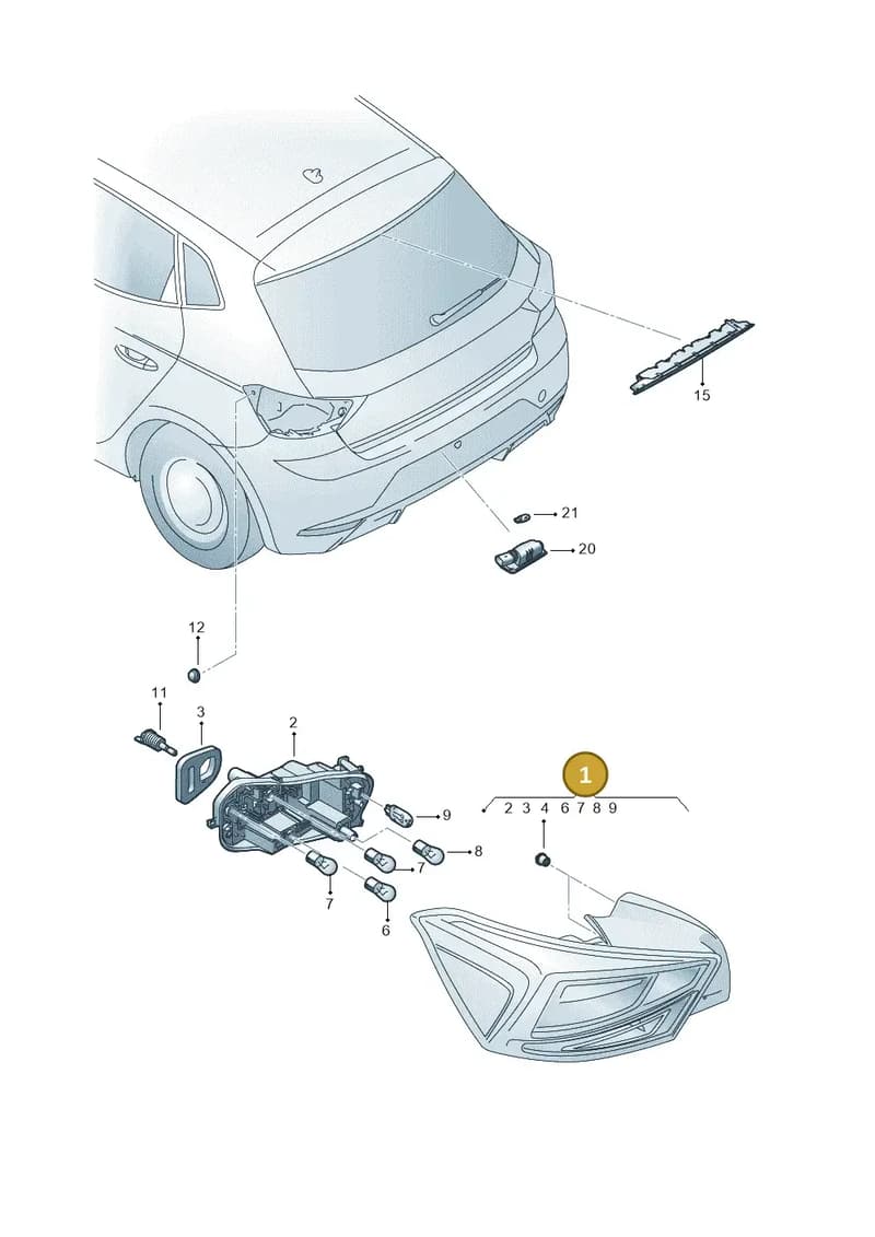 6F0945095H — SEAT Ibiza (2017-) diagram 835945000, position 1