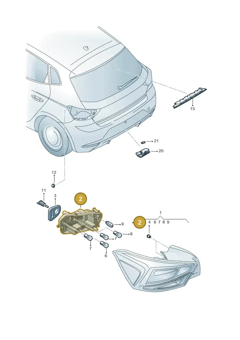 6F0945257A — SEAT Ibiza (2017-) diagram 835945000, position 2