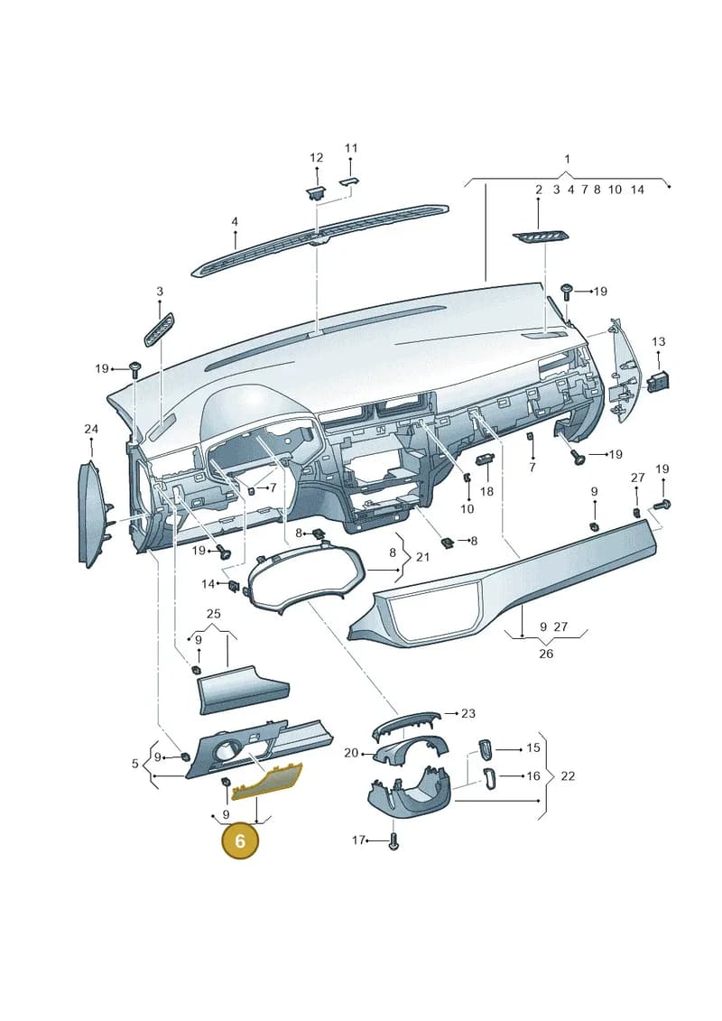 6F1857504B82V — SEAT Arona (2017-) diagram 835857100, position 6