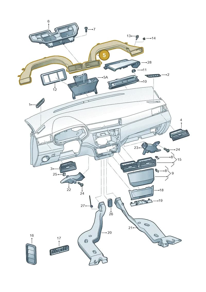 6F2819721 — SEAT Arona (2017-) diagram 835819300, position 5