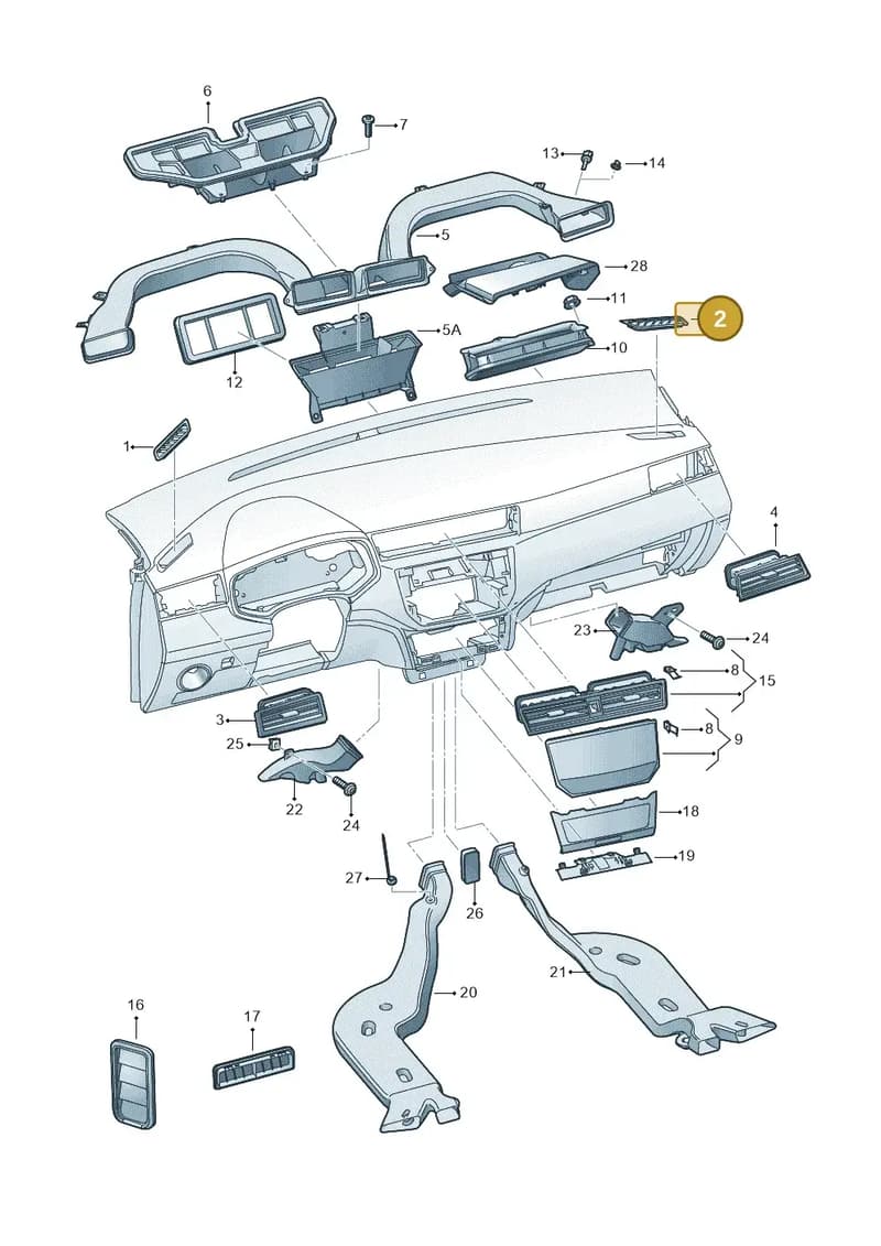 6F281979482V — SEAT Arona (2017-) diagram 835819300, position 2