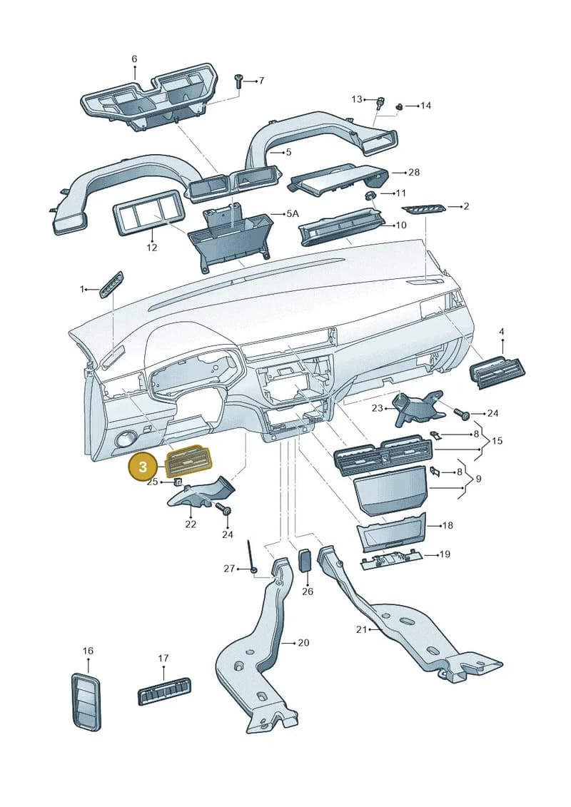 6F2820901L2ZZ — SEAT Arona (2017-) diagram 835819300, position 3