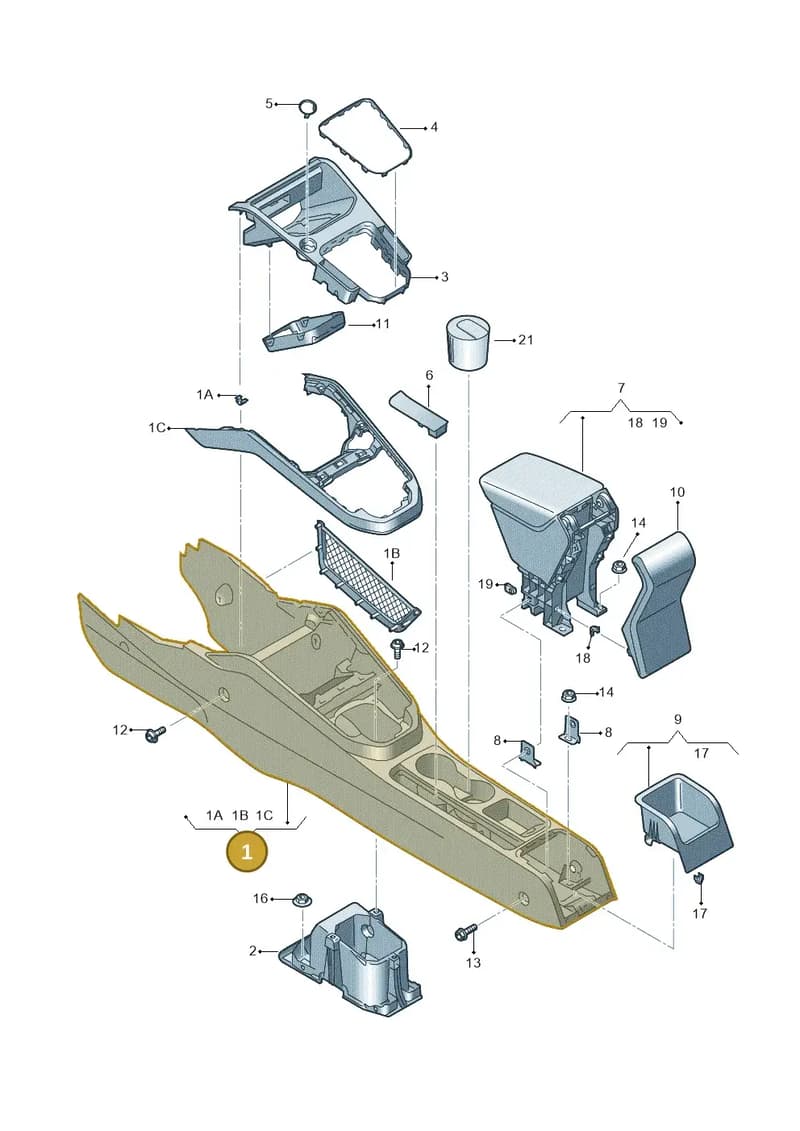 6F2863241B2WI — SEAT Arona (2017-) diagram 835863600, position 1
