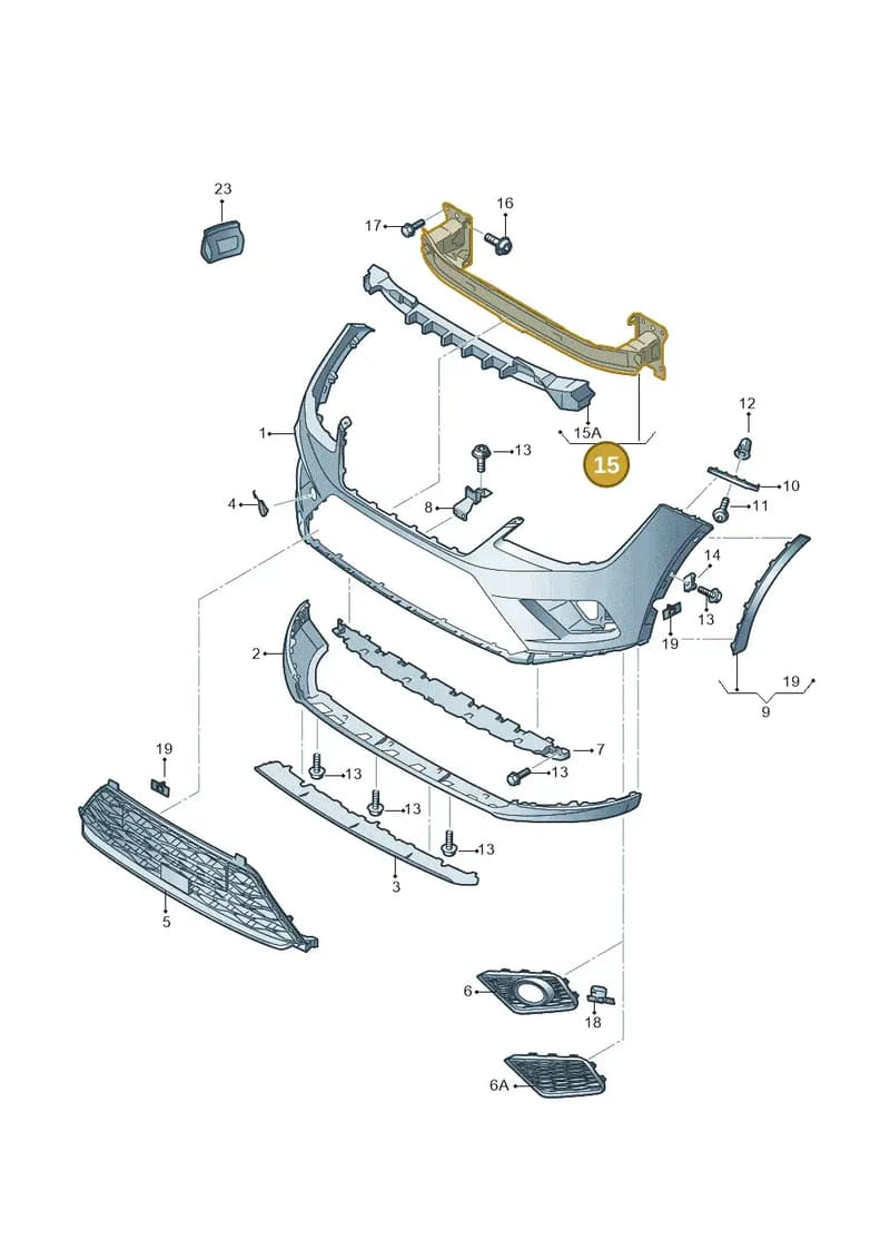 6F9807109G — SEAT Arona (2017-) diagram 471807000, position 15