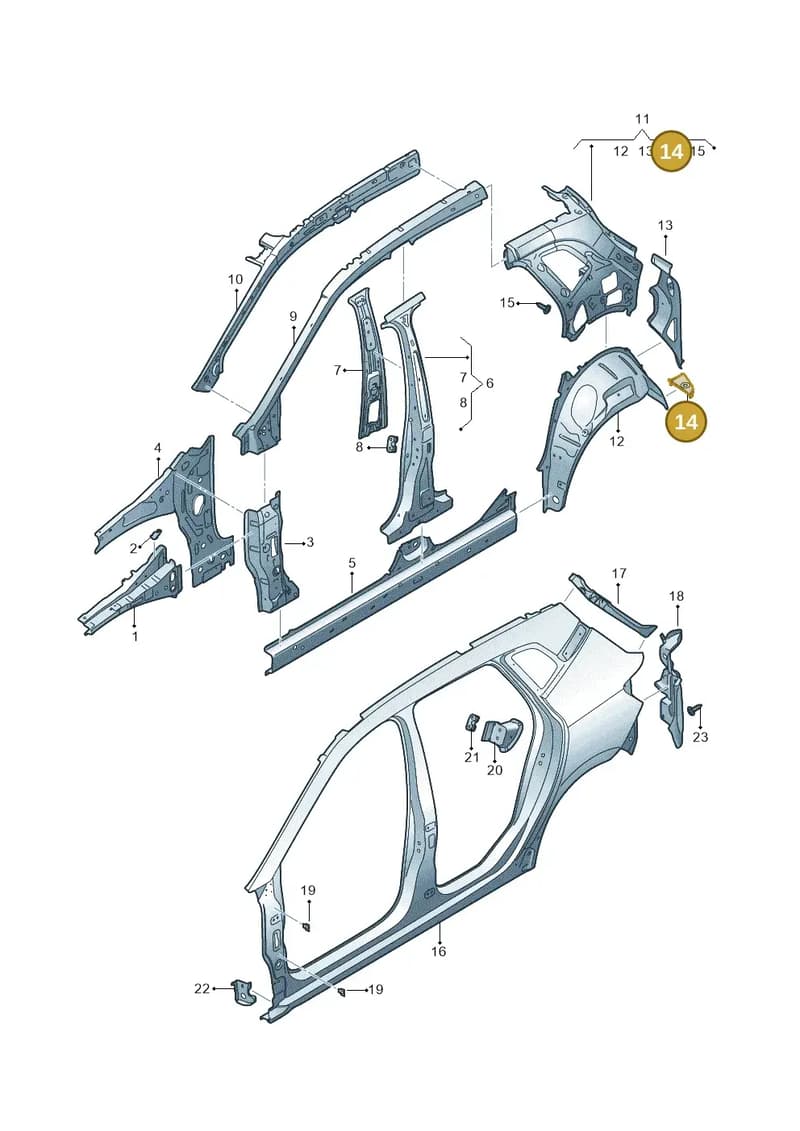 6F9813228 — SEAT Arona (2017-) diagram 471809000, position 14