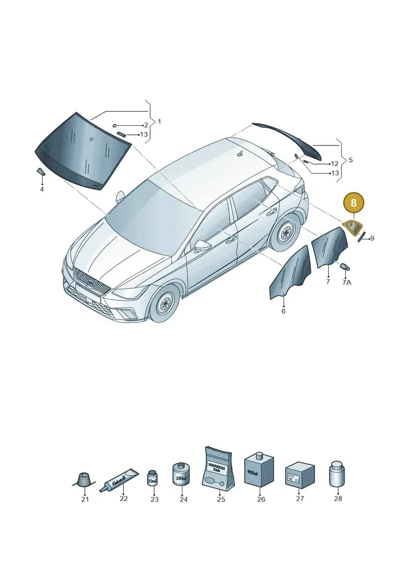 6F9845297HNVB — SEAT Arona (2017-) diagram 835845000, position 8