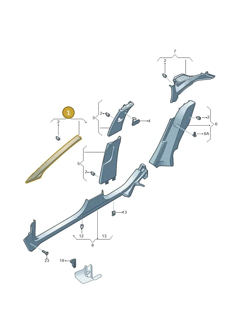 6F9867233CY20 — SEAT Arona (2017-) diagram 835867700, position 1