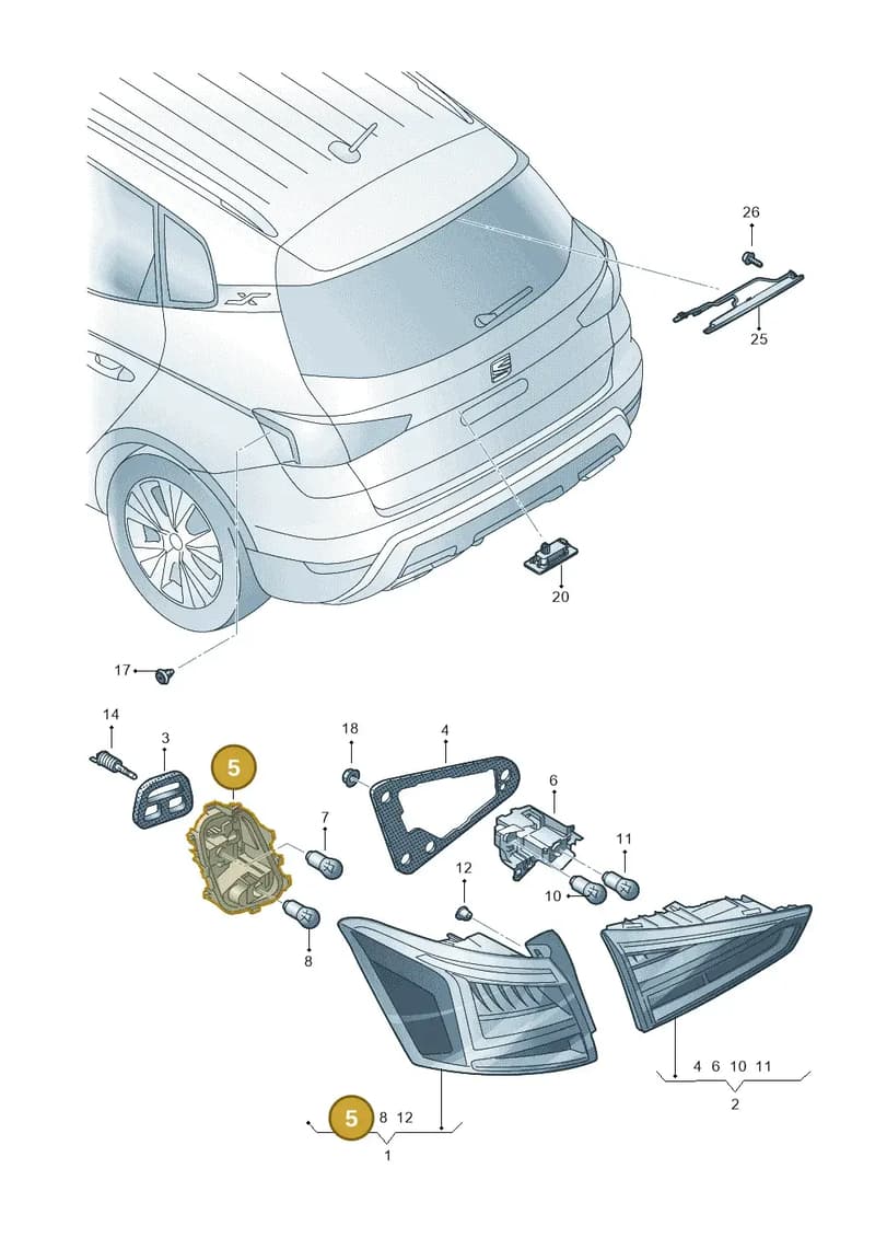 6F9945257 — SEAT Arona (2017-) diagram 471945100, position 5