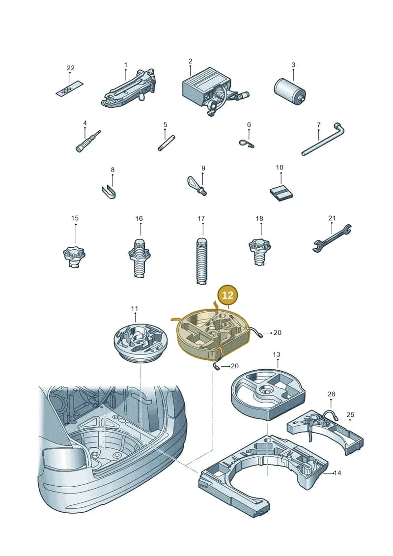6J0012115E — SEAT Ibiza (2012-) diagram 420012000, position 12